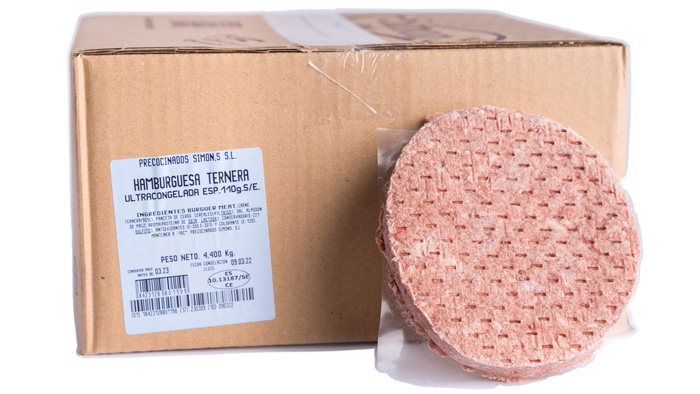 BURGUER TERNERA SIMON 110 GR CAJA 4,4 KG (C