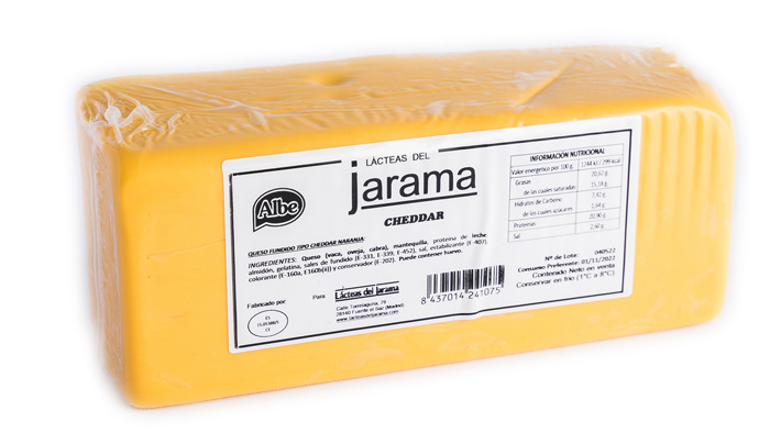 QUESO CHEDDAR BARRA NARANJA  2,3 KG APROX