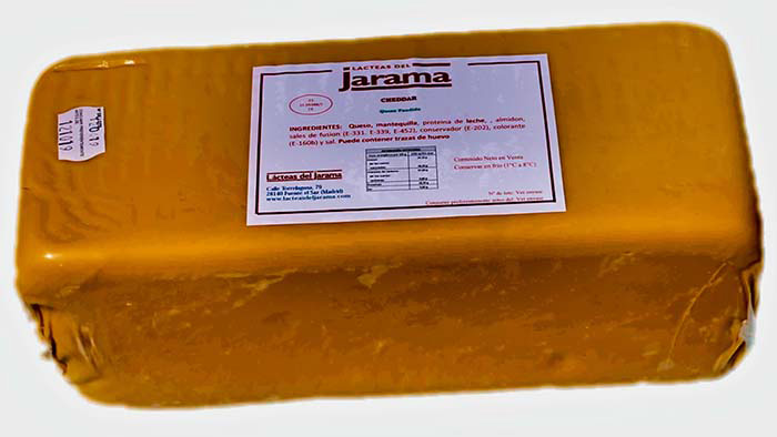 QUESO CHEDDAR BARRA JARAMA 2,5 K APROX