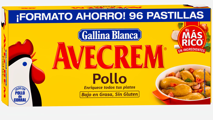 G.B. CALDO POLLO 96 PASTILLAS AVECREM 960 G