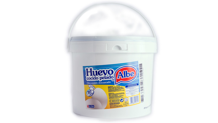 HUEVO COCIDO ALBE CUBO 5 KG (70 UD)